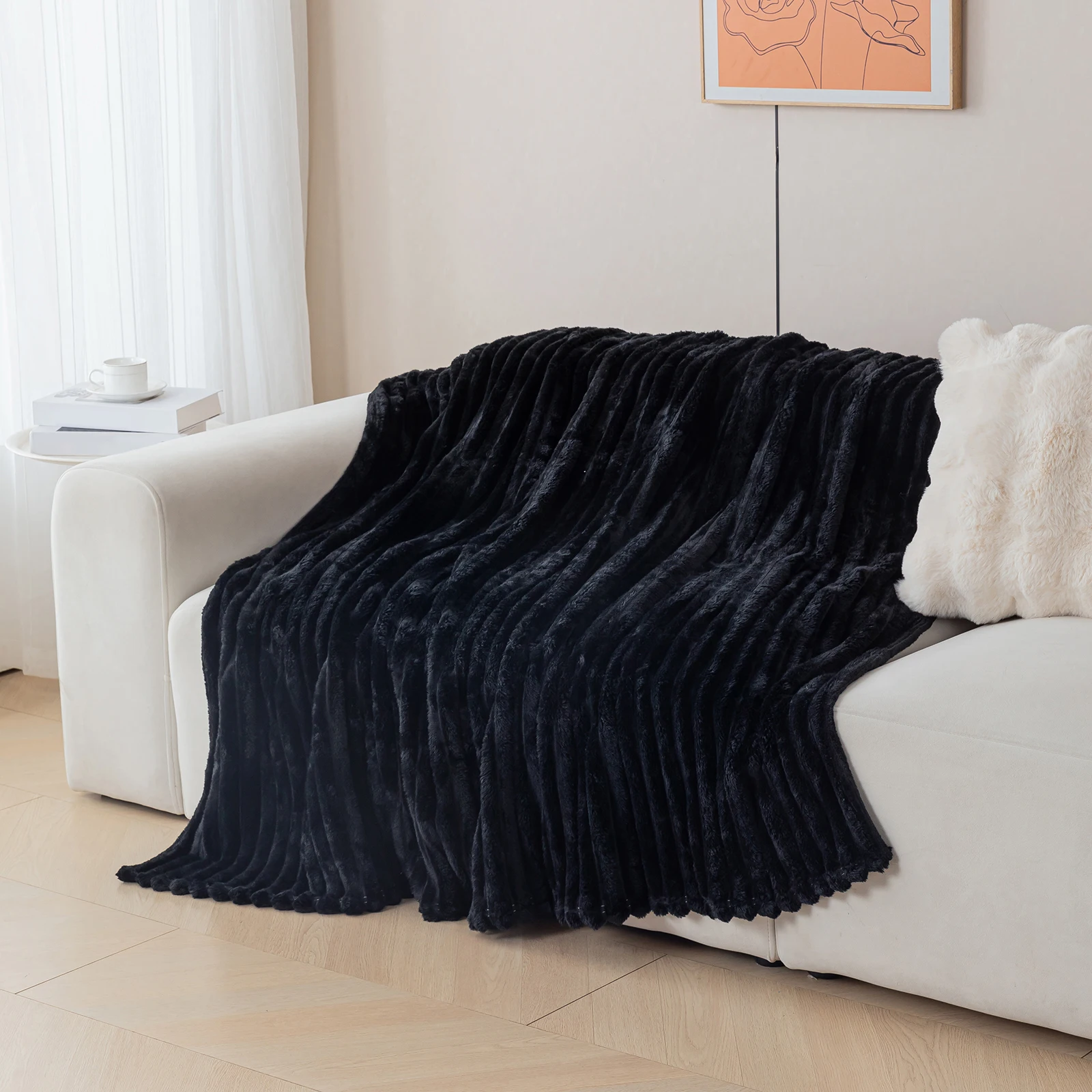 1 dicke und warme Flanelldecke, eine bequeme und warme Decke für Schlafzimmer, geeignet für Sofas, Betten und saisonale Geschenke – Detail 29
