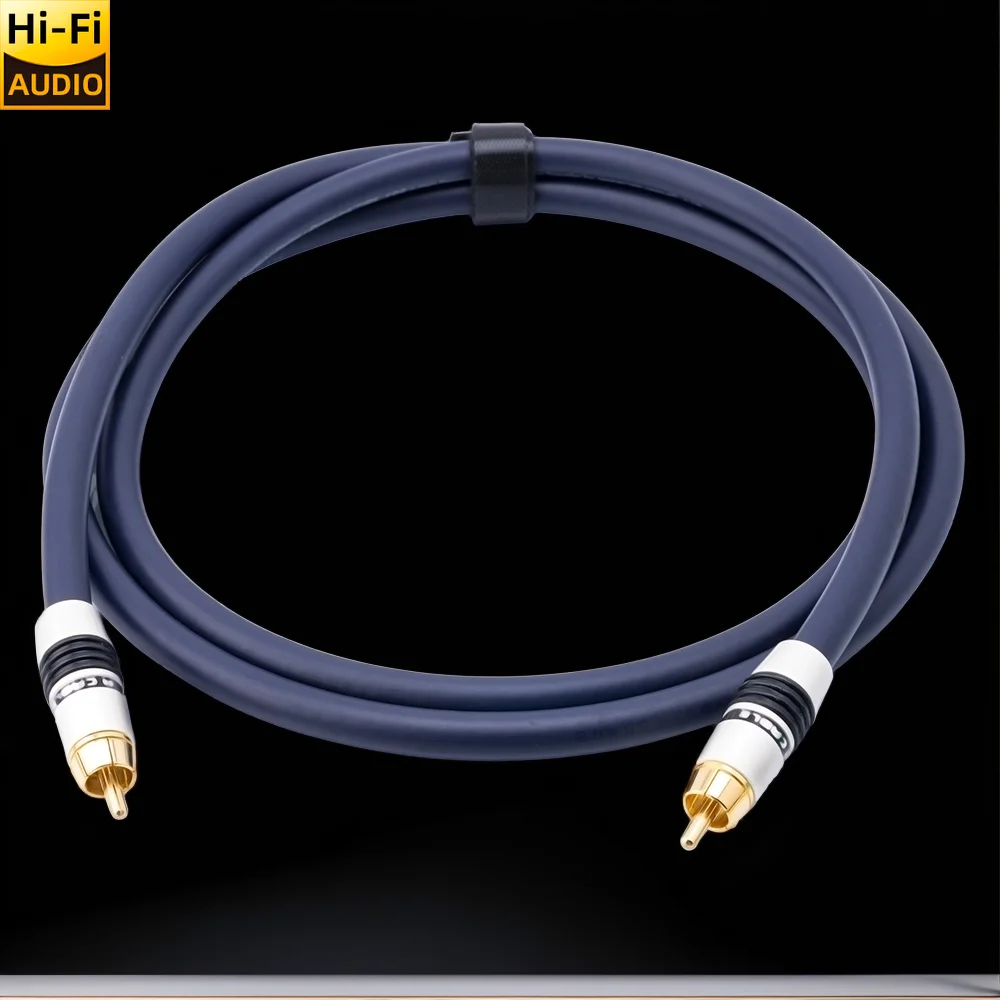 ■Monster Cable IDL100 HIFI 75Ohm Professional HD digital coaxial Cable RCA to RCA male video Audio For DAC TV spdif Gold speaker