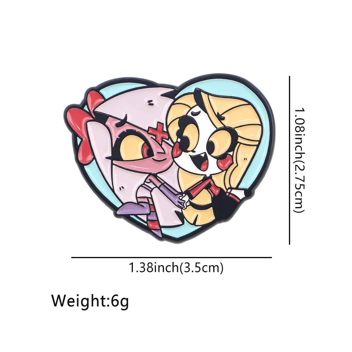 Cartoon Demon Girls Lapel Pins for Backpacks Soft Enamel Pin Women's Brooches for Clothes Briefcase Badges Fashion Accessories