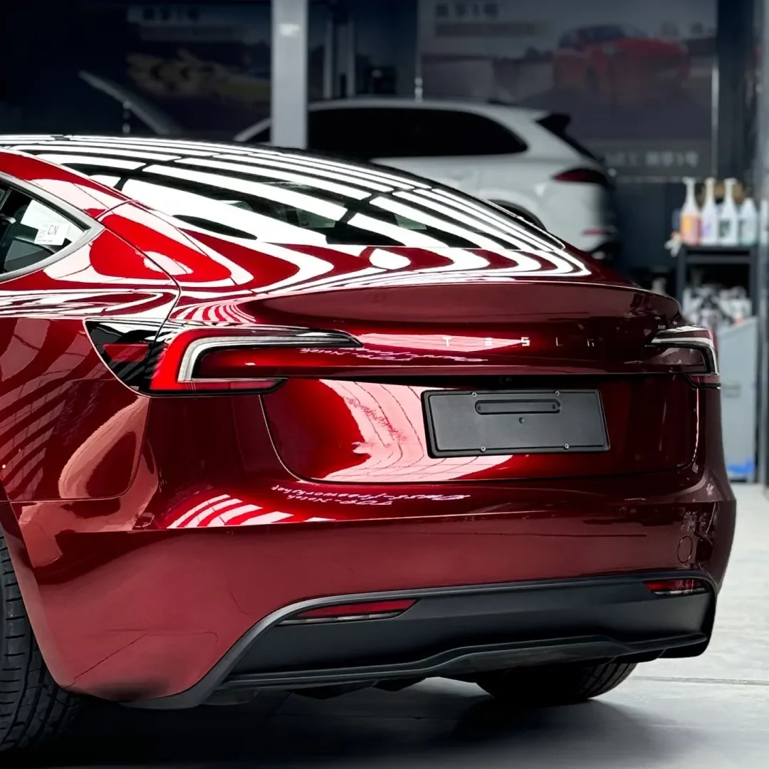 2025 Pet Liner Super Bright Chrome Metallic Paint Protection Soul Red Vinyl Wrap Rolls voor auto