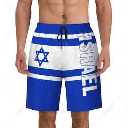 Men's Israel Flag Beach Pants Board Shorts Surfing Boys Soccer Cycling Swimwear Running Polyester