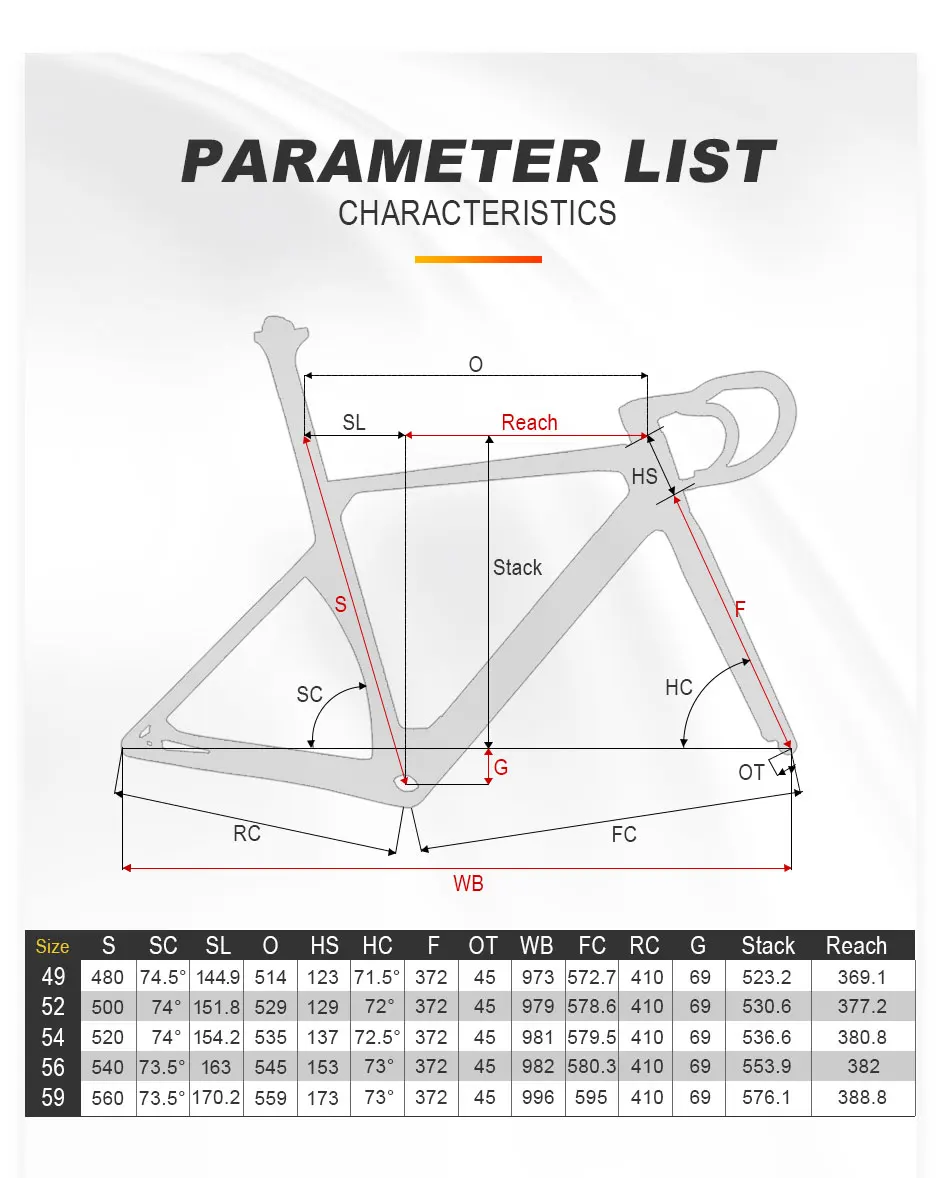 EPS T1000 Full Carbon Fiber Road Bike Frame 140mm Disc Brake Endurance Aero Bicycle Frameset Max 28C Tires