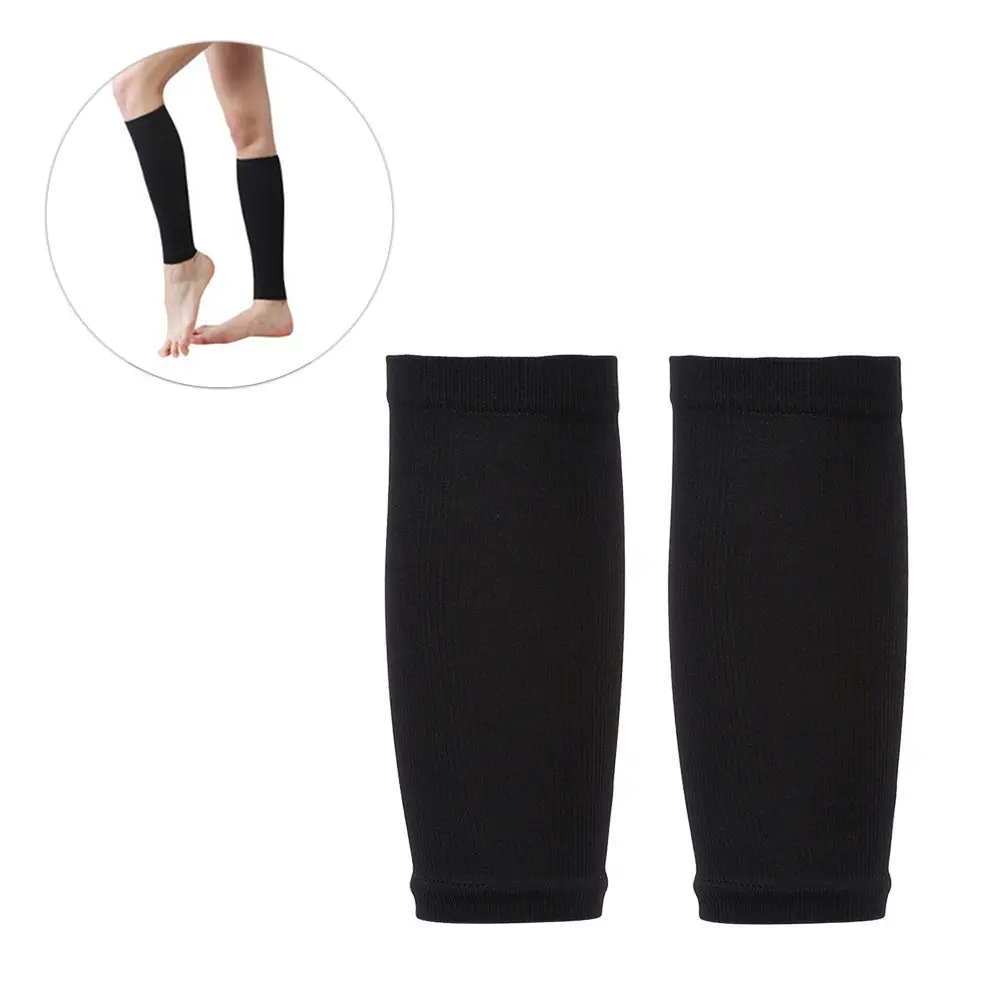 

1 Pair Compression Socks Black L Spandex Breathable Mid-Tube Sports Socks for Running Basketball Football Leg Support Reduce