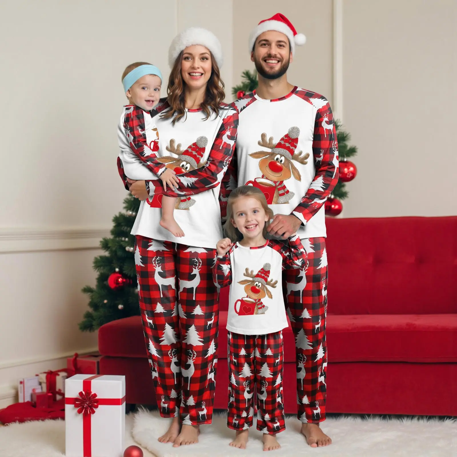 

Christmas Pyjamas Family Set Pyjamas Christmas Partner Women Men Children Christmas Pyjamas Christmas Pajamas for The Family