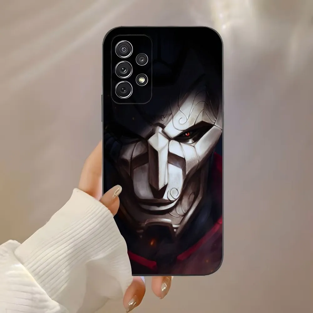 L-LOL K-Khada Jhin V-Virtuoso Phone Case For Samsung Galaxy A91,A80,A73,A72 ,A71,A53A52,A32 ,A31A22,A21s,A20,Black Cover