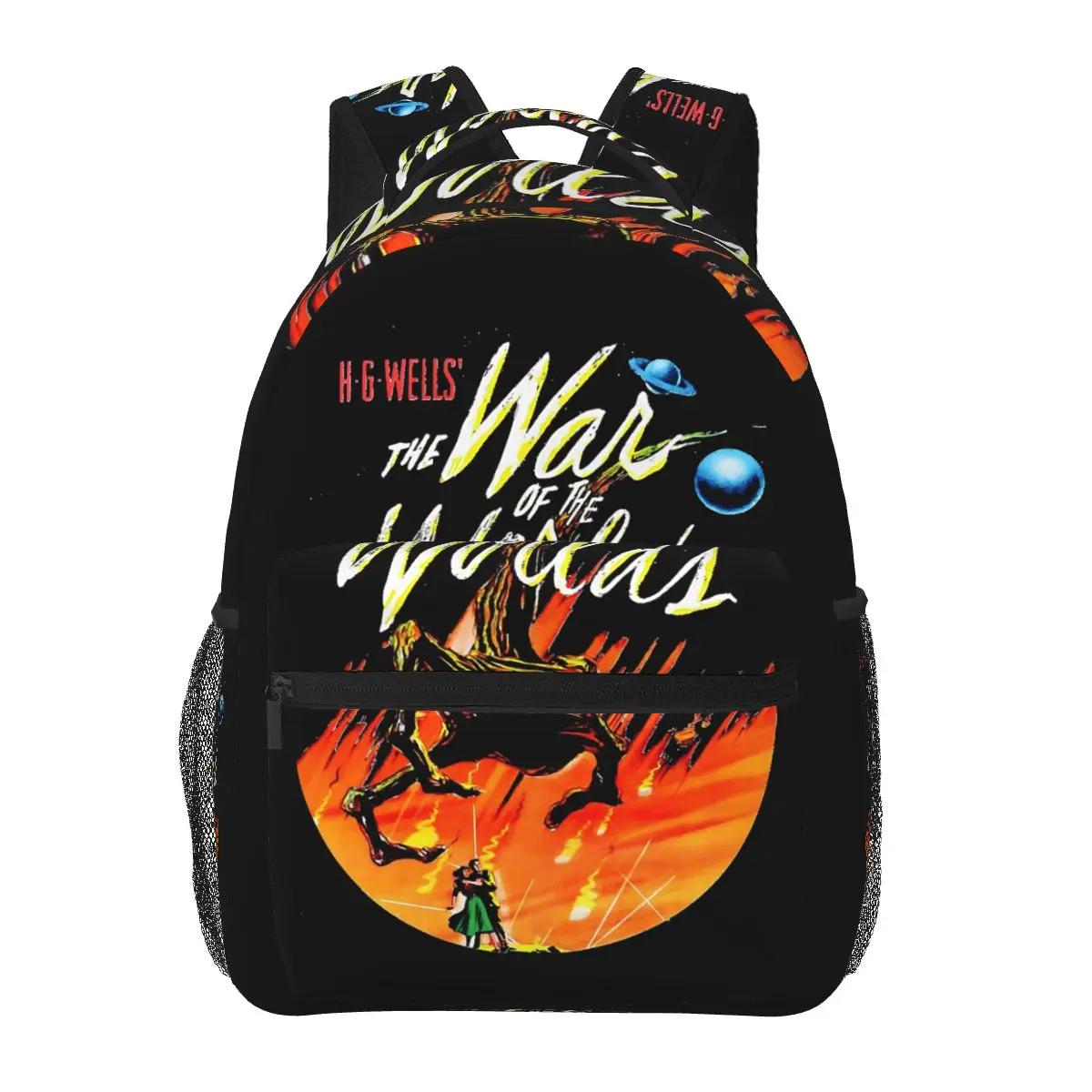

War Of The Worlds Student Backpack School Bag Hiking Travel Daypack for Boys Girls Fashion Bookbag Shoulder Bags