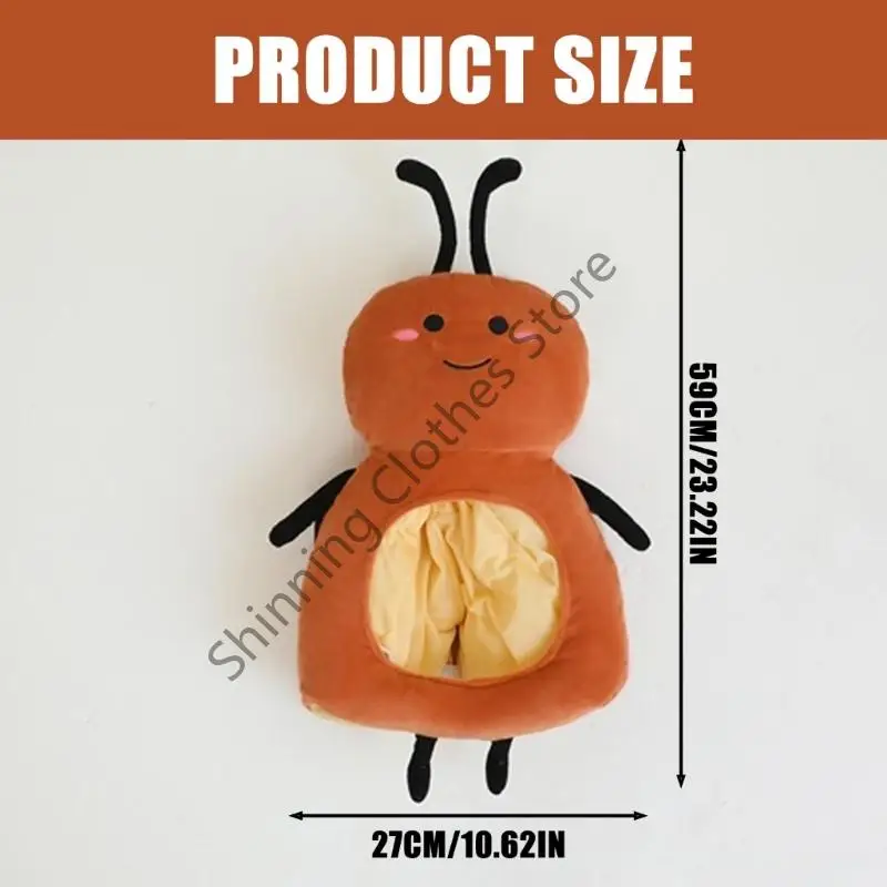 M68A لطيف صرصور زي قبعة تنفس لينة تأثيري قبعة للأطفال خلع الملابس الحفلات ملحقات اللعب الخيالية #6