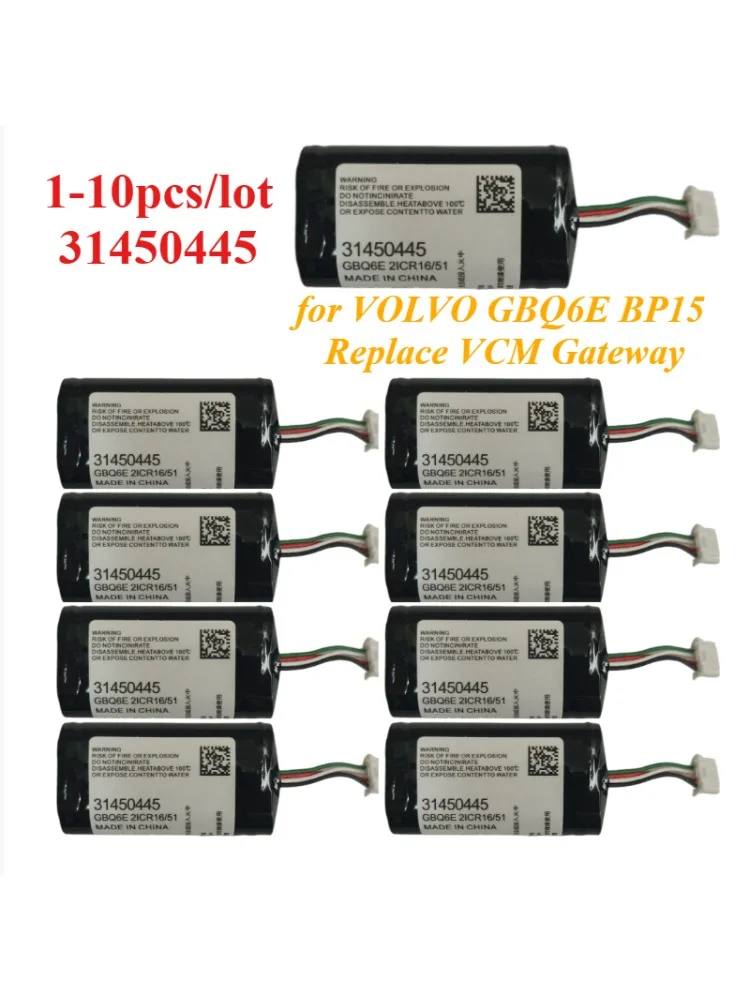 dla VOLVO GBQ6E 1-10 szt. 31450445 450mAh 3.24Wh 8V Kondensator Układ scalony do VOLVO GBQ6E BP15 Zamiennik układu scalonego VCM Gateway IC — zdjęcie produktu 3