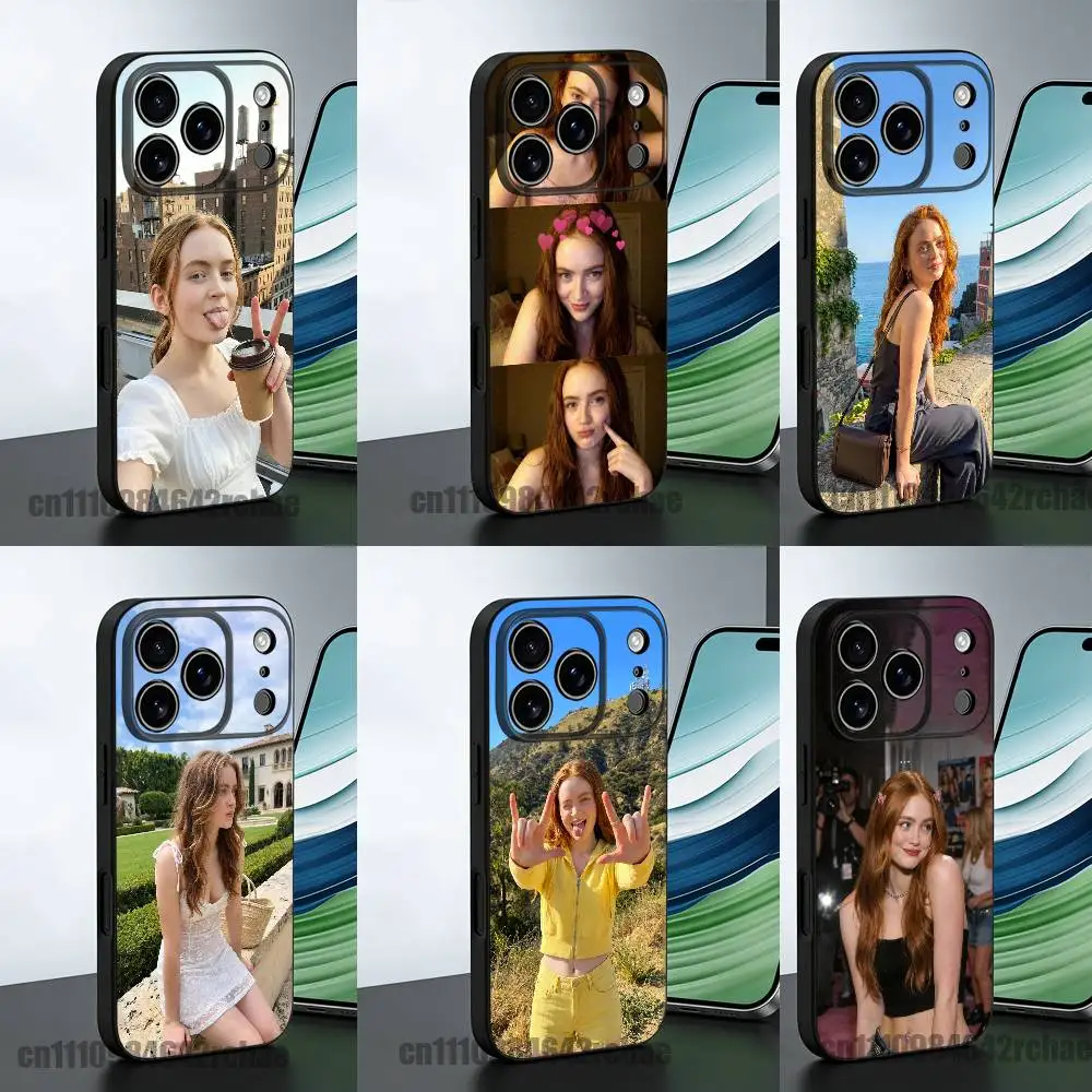 

For American actress S-Sadie S-Sink Phone Case iPhone 14,16,12,13,15,11,17,Pro,Max,Plus,E,Air,Mini Soft Cover
