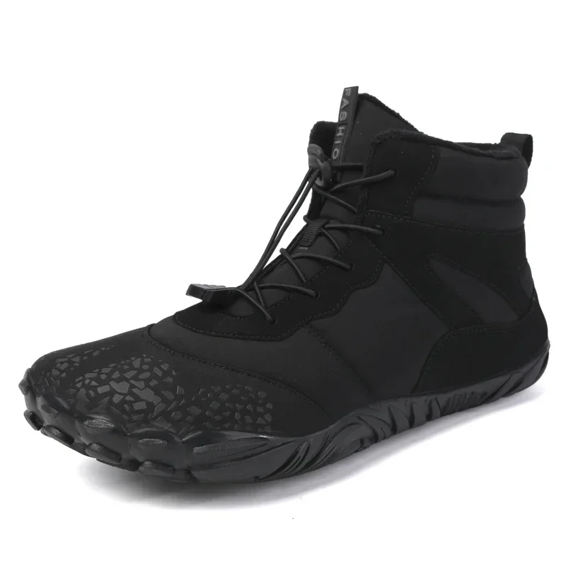 

Men's Winter Snow Boots Women's Warm Cotton Shoes Plush Ankle Waterproof Snow Boots Warm Lined Non Slip Hiking
