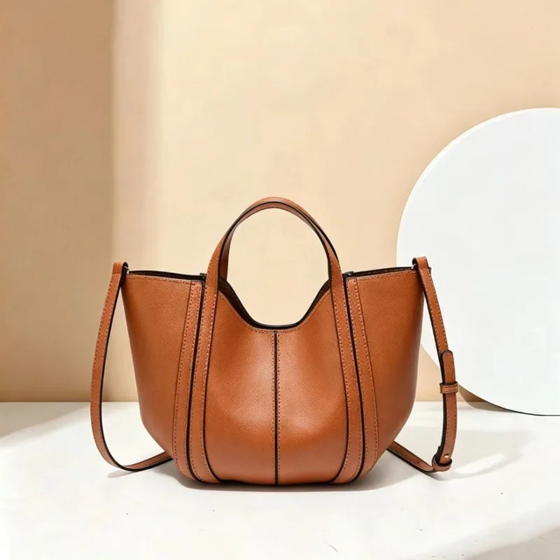 Light luxury cross-shoulder tote bag, summer new casual commuter handbag, simple high-end crossbody bag