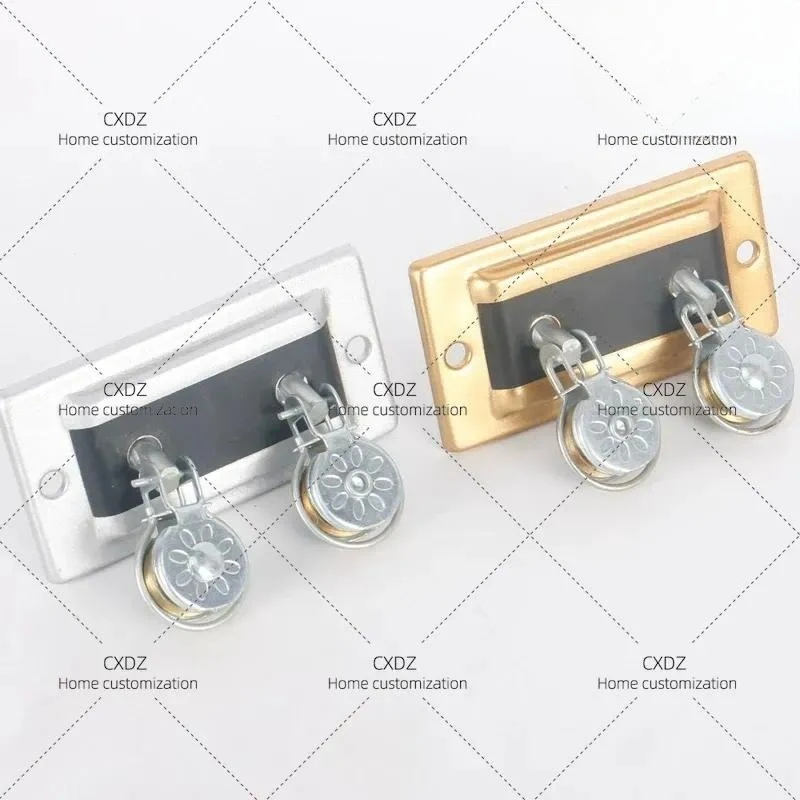 Lifting Double Rod Accessories Pulley Top Wheel Hand Crank Drying Rack Universal Wheel Directional Wheel Clothesline Corner