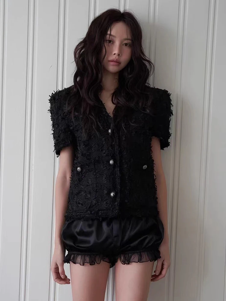 

Liangliang домашний маленький костюм с кисточками, джат, женский летний новый высококачественный универсальный топ в тонкую полоску