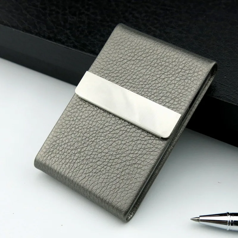 HOMEFISH Diebstahlsichere Mini-Kartenhülle mit Abdeckung, Neuer Modischer Unisex-Halter für Kredit-, Ausweis- & Smartcards – Detail 3