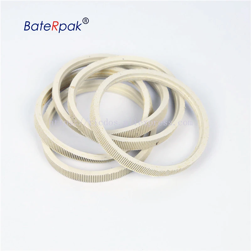 BateRpak 280x1 0/15mm (Lghezza Perimetro) MY-380F/MY-300 Cinghia di trasporto di pezzi di ricambio per macchina per codifica inchiostro solido, cinghia di alimentazione bianca
