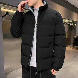 2023 Winter New Cotton-padded Men Clothing Light Luxury Fashion Men Casual Korean Version Warm Cotton-padded Clothing Boutique