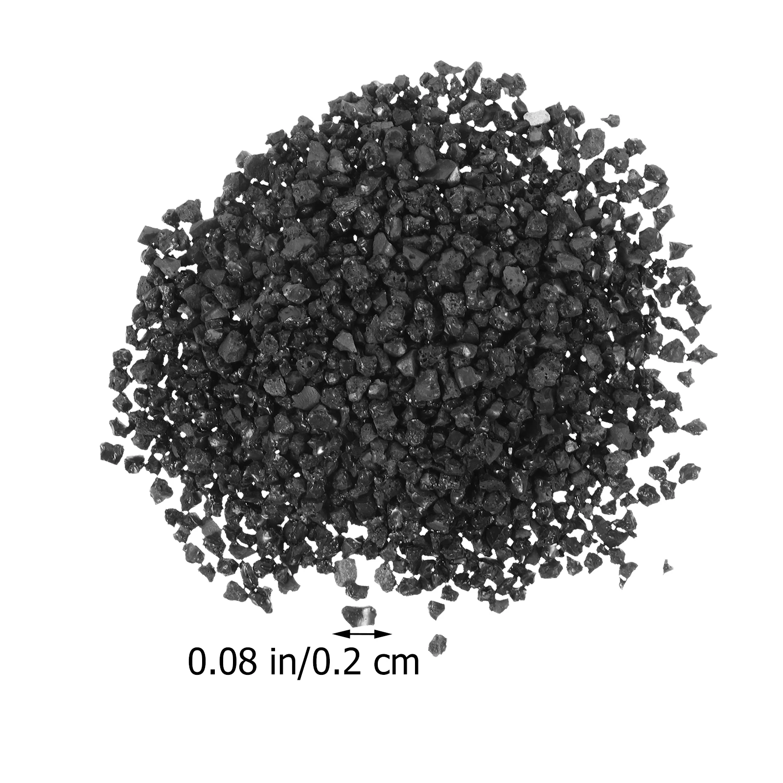 블랙 토르말린 칩 50g 2mm 분쇄된 토르말린 텀블 스톤 천연 조각