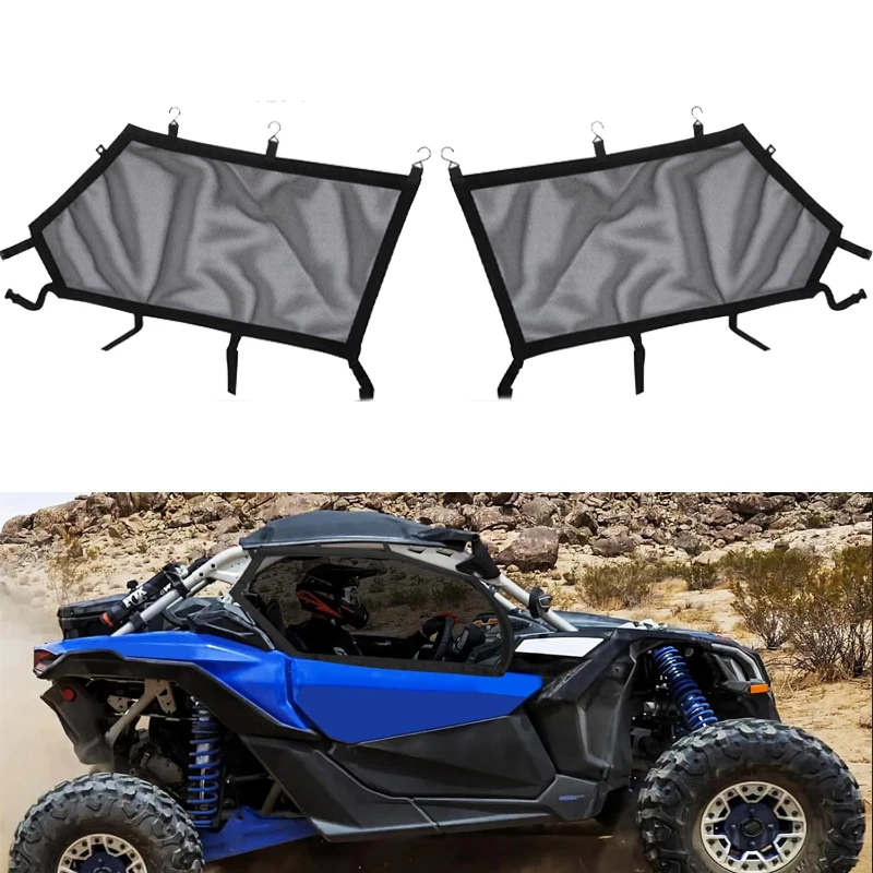 

Оконная сетка X3, левая и правая верхняя дверная оконная сетка для Can Am Maverick X3 и X3 Max, переднее окно 2017-2024 гг.