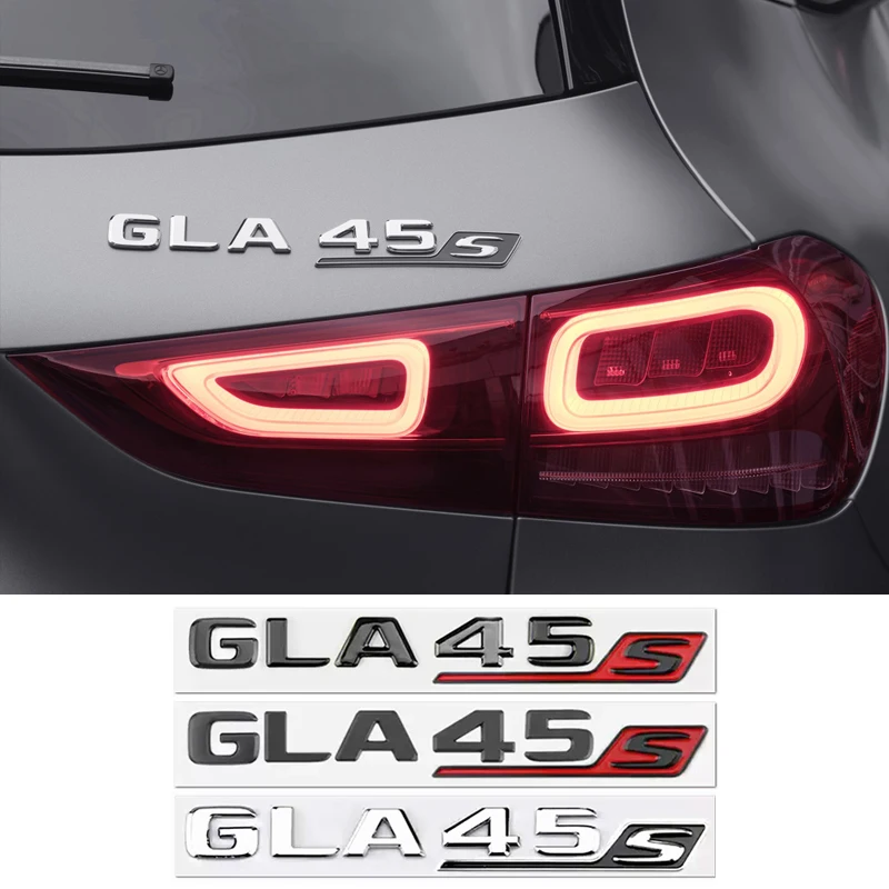 

Car ABS Logo Sticker 3D Chrome Emblem GLA45S Badge Decal Car Styling For Mercedes Benz GLA45S Logo AMG Sticker Auto Accessories