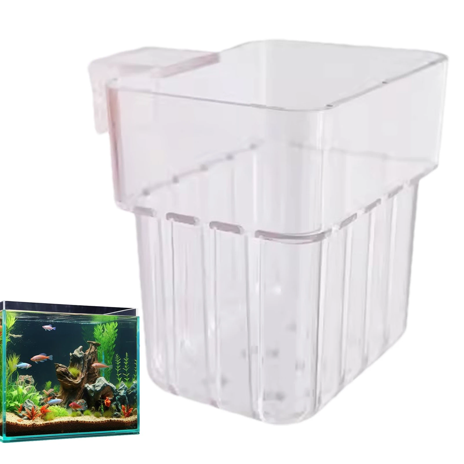 Aquarium Plant Holder Transparent Aquarium Decorations Plants Pot Aquatic Plants Holder Aquatic Plant Cup Fish Tank Planter