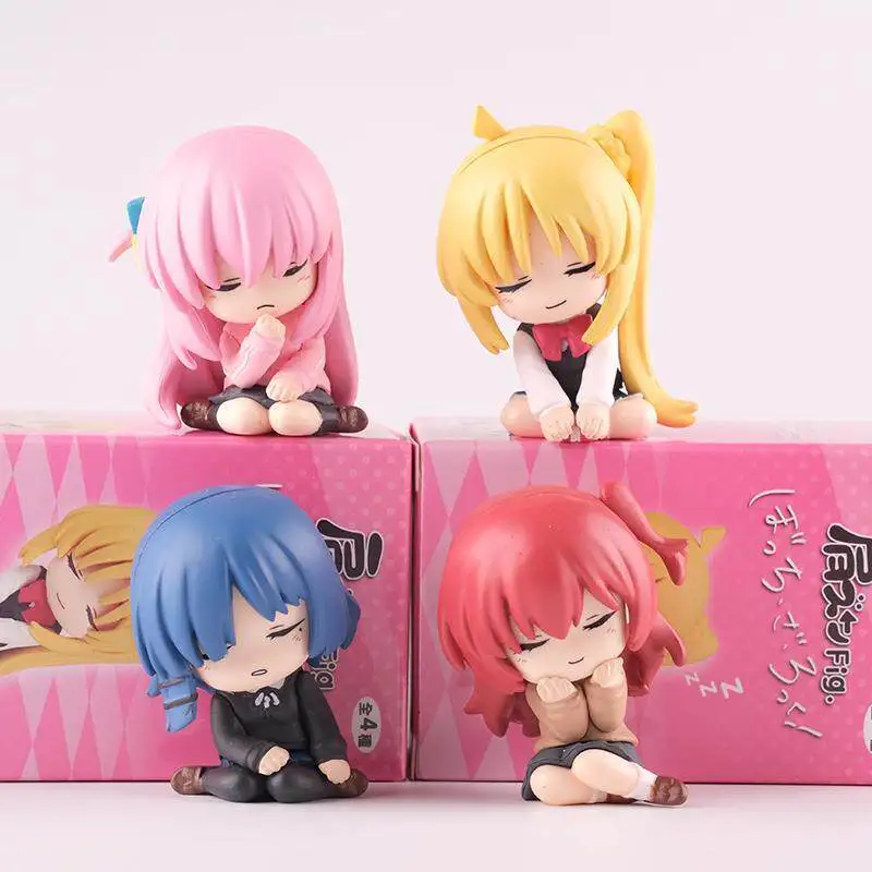 

Bocchi The Rock Blind Box Shoulder To Shoulder Mini Anime Figures Hitori Gotoh Nijika Ijichi Ryo Yamada Ikuyo Kita Desktop Decor