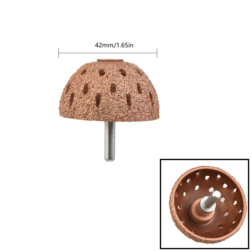 

42/55 мм шлифовальная головка для шин, рашпиль, буферный шарик, ручной инструмент для ремонта шин, полировальное колесо для высокоскоростных пневматических шлифовальных инструментов.