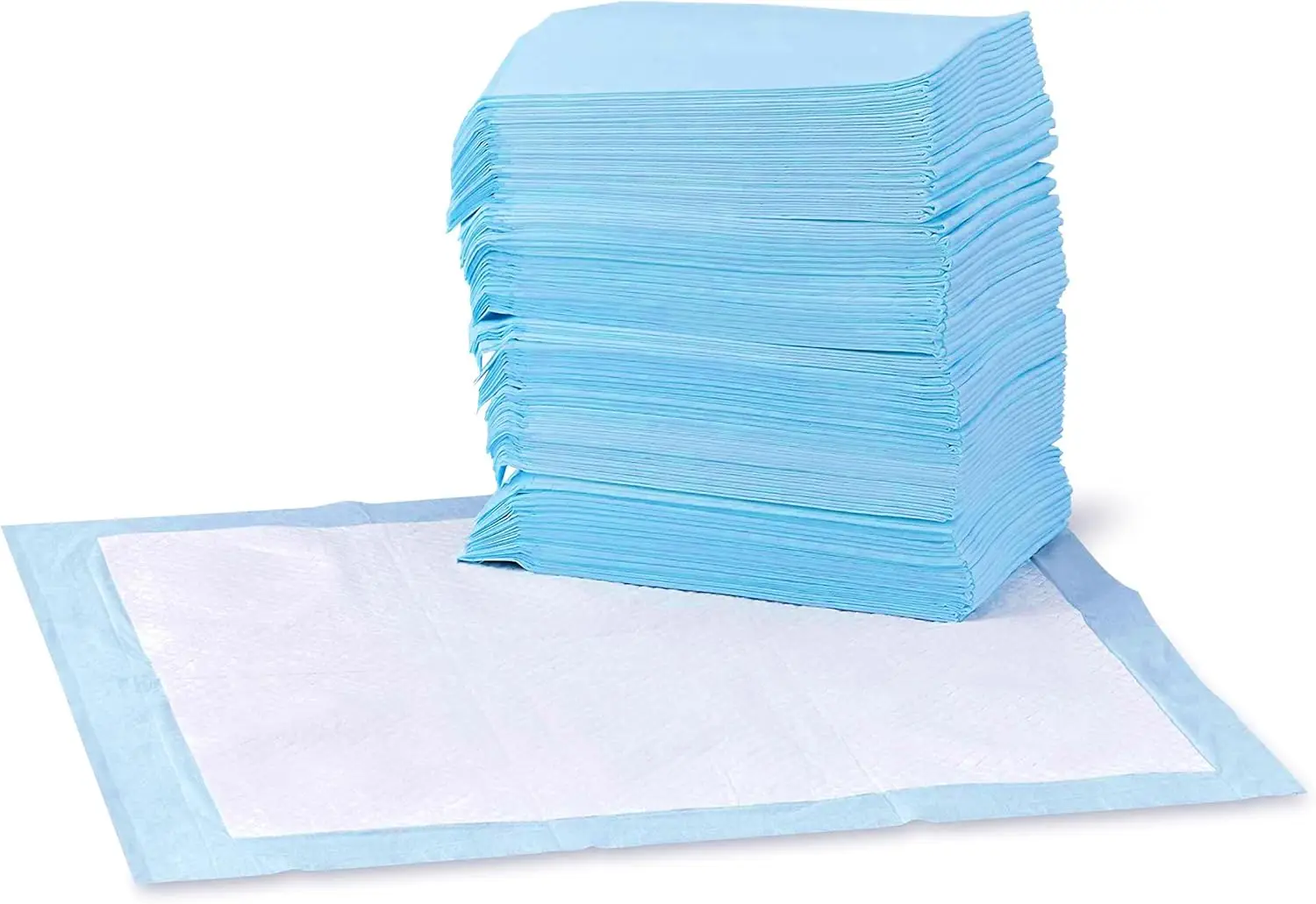 

Dog and Puppy Pee Pads with Leak-Proof Quick-Dry Design for Potty Training, Standard Absorbency,Size17.72 x12.99Inch,100pcs,Blue