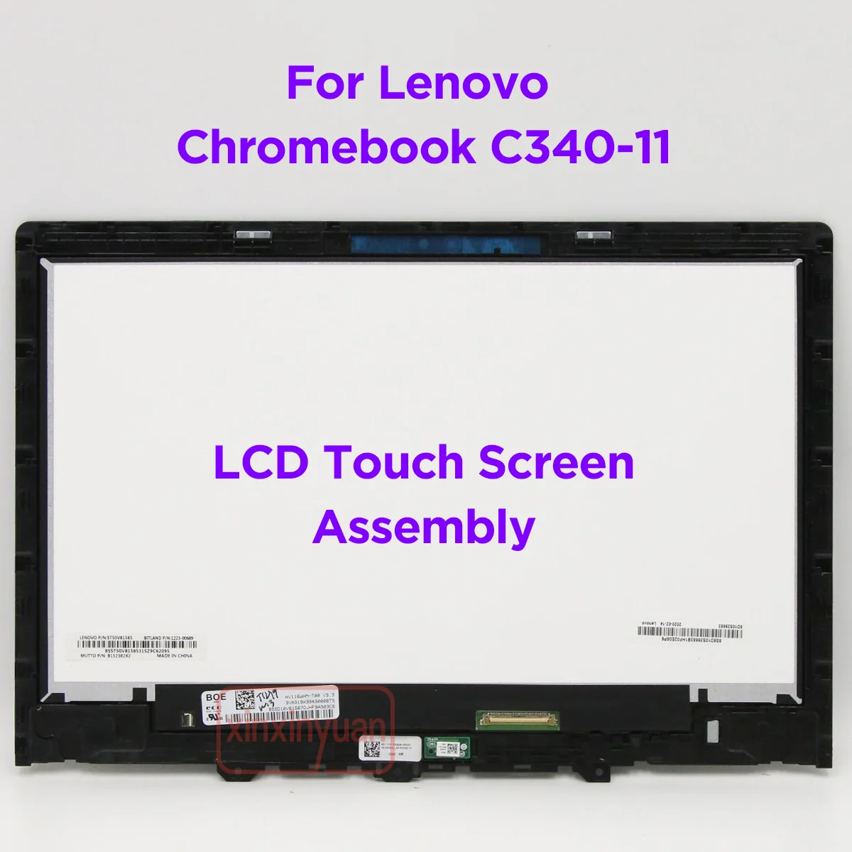 

11.6" LCD Touch Screen Digitizer Assembly For Lenovo Chromebook C340-11 81TA 1366x768 LED Matrix Display Replacement 5D10S39583