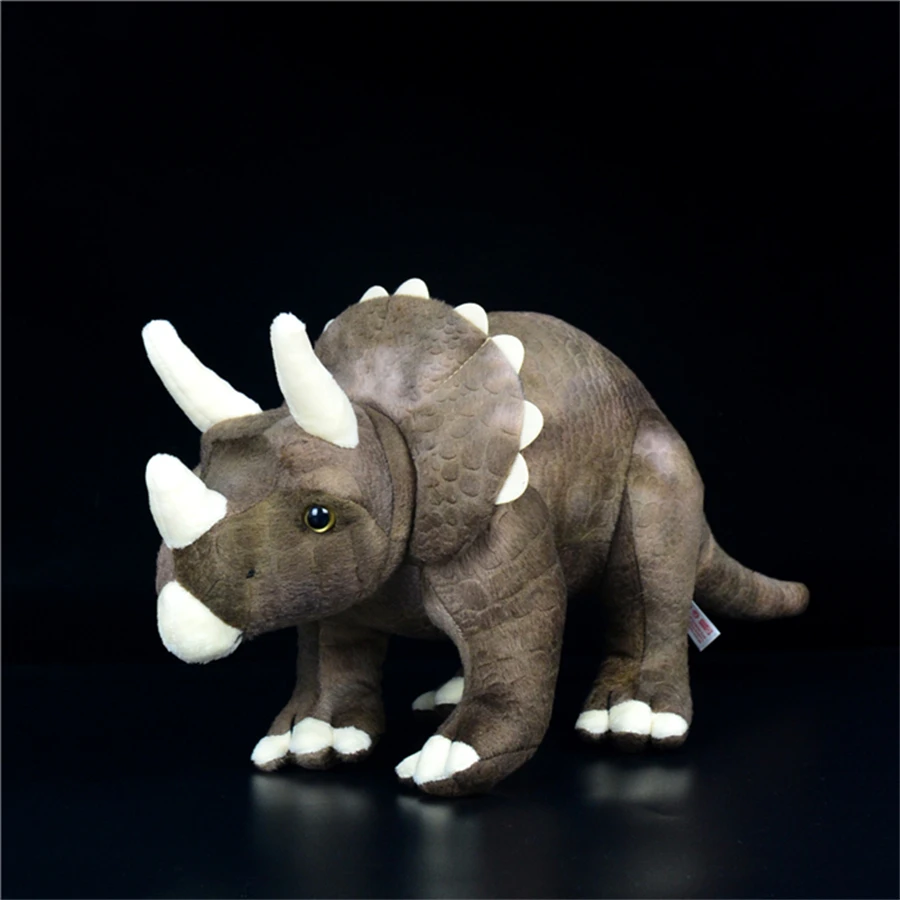 

Triceratops High Fidelity Anime Cute Jurassic Plushie Dinosaur Plush Toys Lifelike Animals Simulation Stuffed Doll Kawai Toy Kid