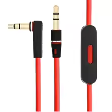 Male-male audio wire with talk and volume control for Beats headphones