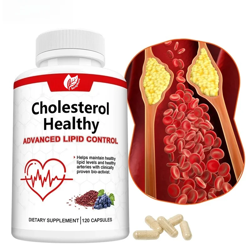 Cholesterol Health Supplement - Lowers LDL and Triglycerides, Supports Healthy Cholesterol Levels Natural Heart Health Capsules