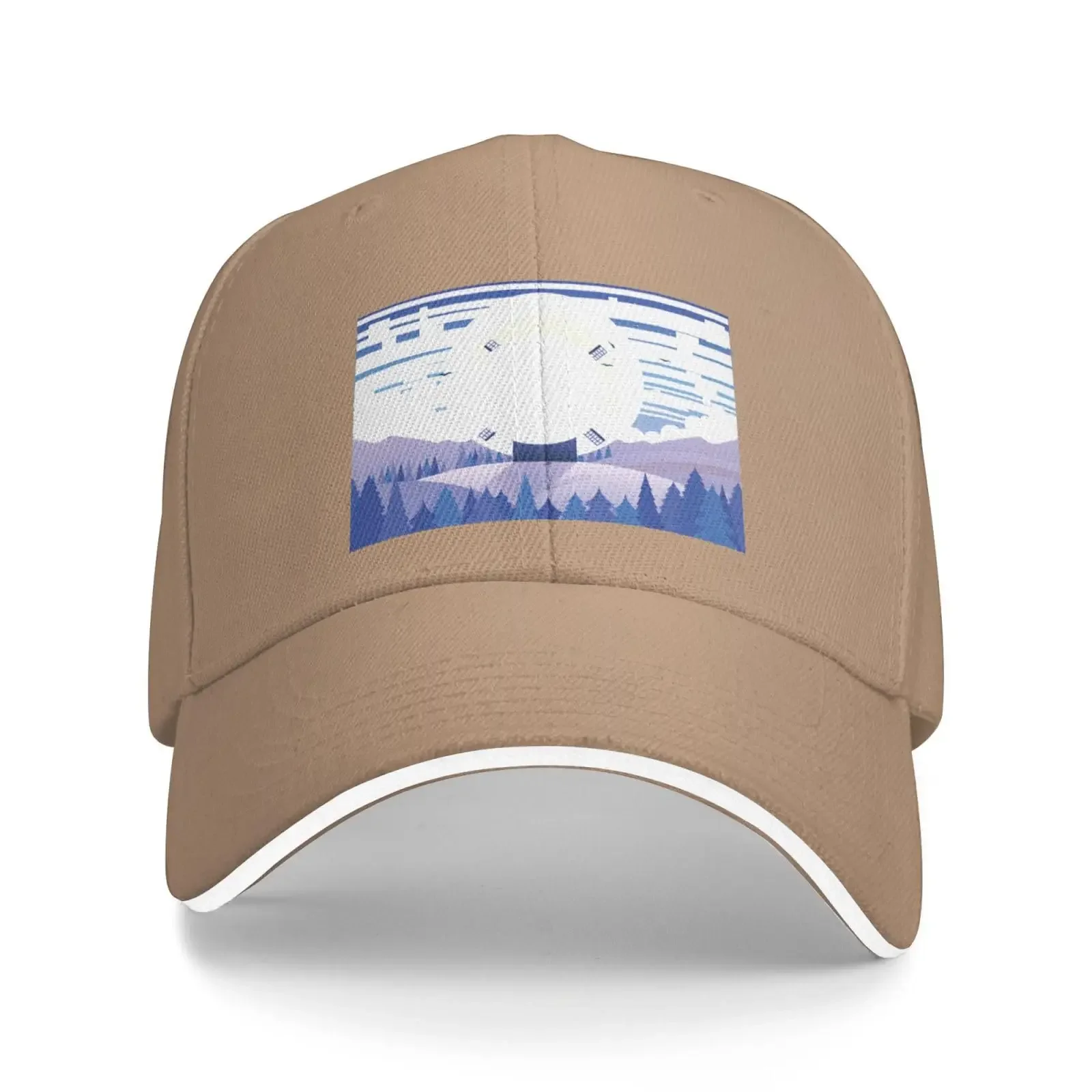 Windmill Landscape Picture Baseball Cap for Women Men Adjustable Truck Driver Sun Hat Sports Fashion Outdoor