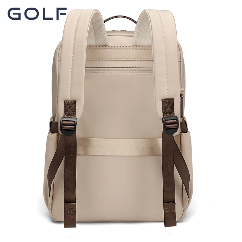 GOLF backpack for women, casual commuting, large capacity computer backpack, fashionable travel, college student backpack