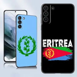 Eritrea Flag Black Silicone Phone Case For Samsung Galaxy S23 S21 S20 FE S24 S22 Ultra S10E S10 S9 S8 Plus