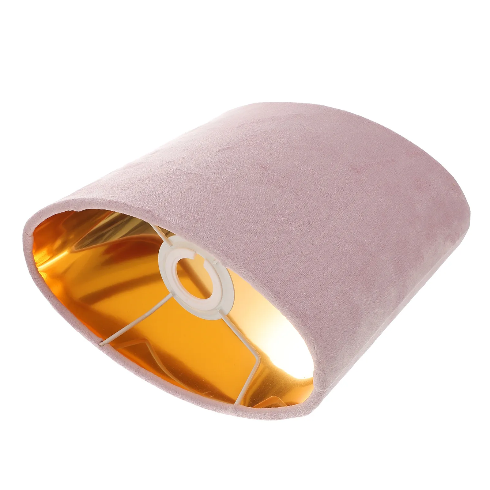Small Oval Cloth Lamp Shade Drum Design Indoor Light Cover Dustproof for Table Desk Bedside Lamp Vintage Style