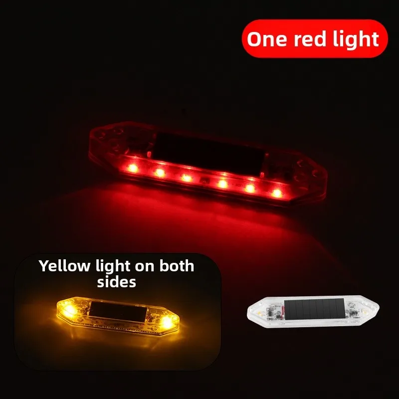 Solar Charged Car Door Light with Magnetic Sensor for Automatic Flashing White Red Blue Indicator Light for Vehicle Safety