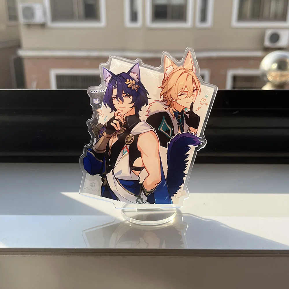 

Sunsyea Honkai Star Rail Merch Character Aventurine Dr. Ratio Acrylic Stand 10 cm Anime Collection