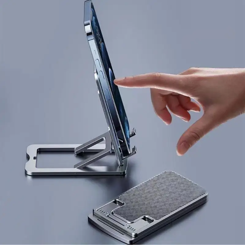 652f einstellbare Handy Cradle Desk Telefonhalter Aluminium Stand zum Ansehen von Video