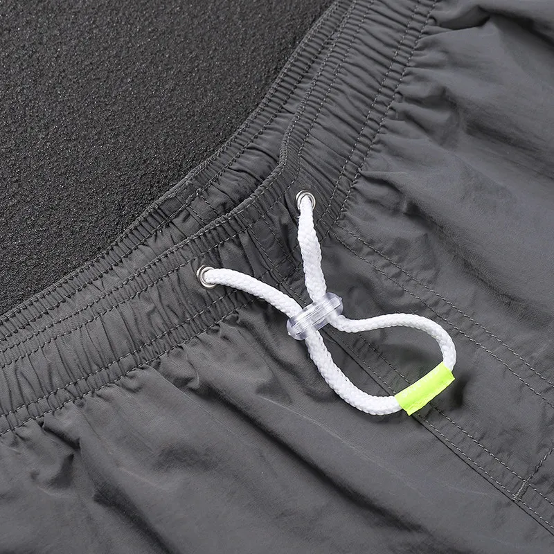 Men's 3-inch Shorts, Grey, Loose Fit, Quick-Dry, for Sports, Fitness, Running, Casual Short Pants, Beach Shorts, Swim Trunks