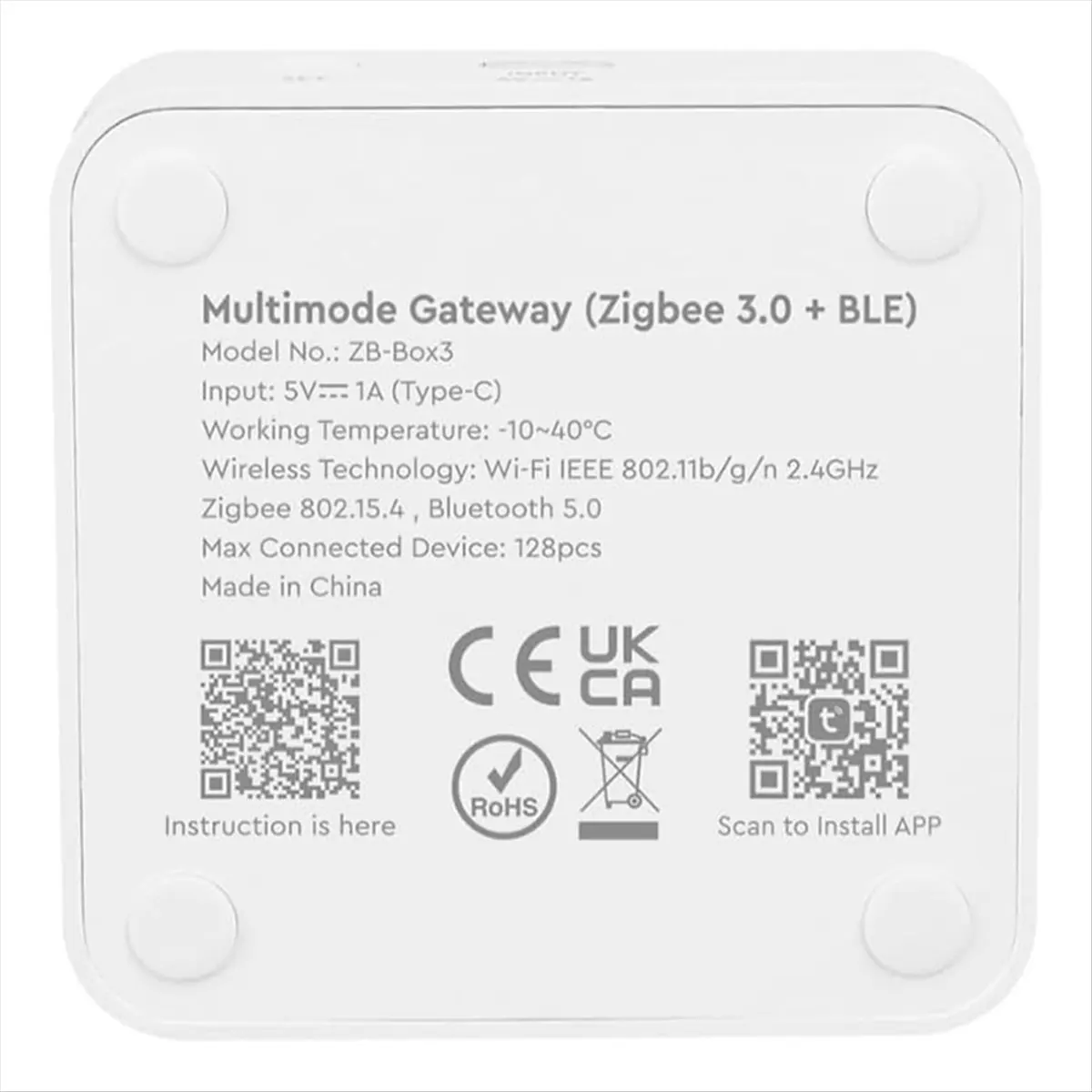 Tuya Zigbee 3.0 Wireless Hub Gateway 2.4GHz WiFi Only APP Control Voice Control Smart Home Bridge