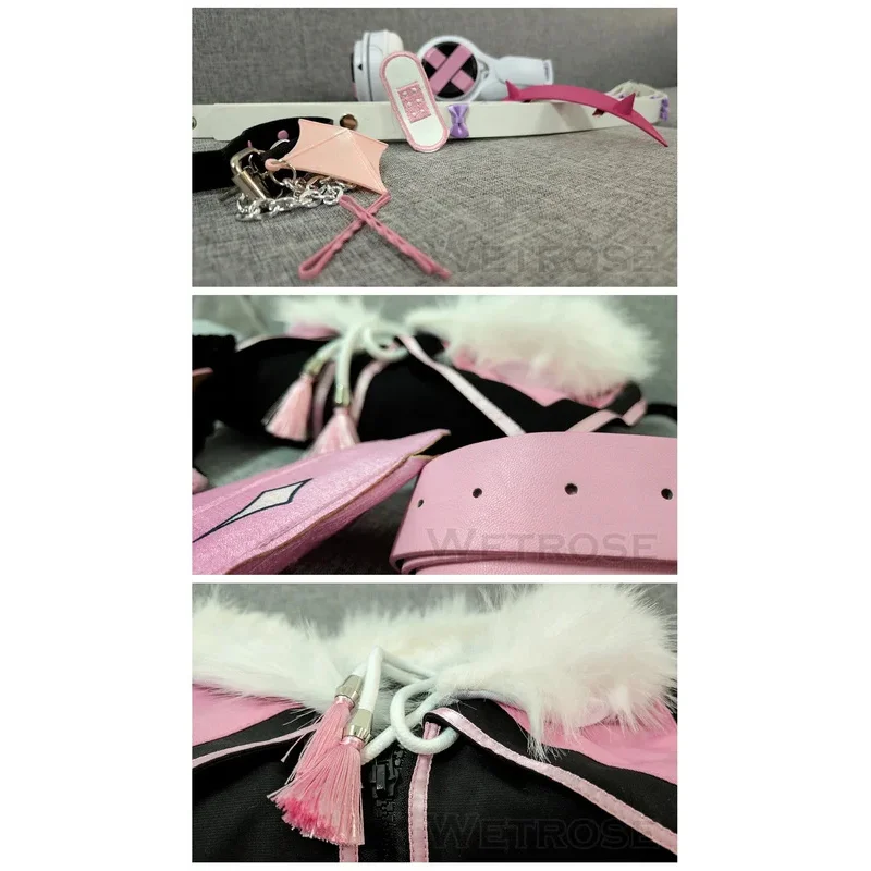 ZA01 【Wetrose】 Disponibile Fuwawa Mococo Abyssgard Costume Cosplay fwmc Hololive EN Avvento 3a Generazione Fuwa Moco Holo Girl SeZa0@