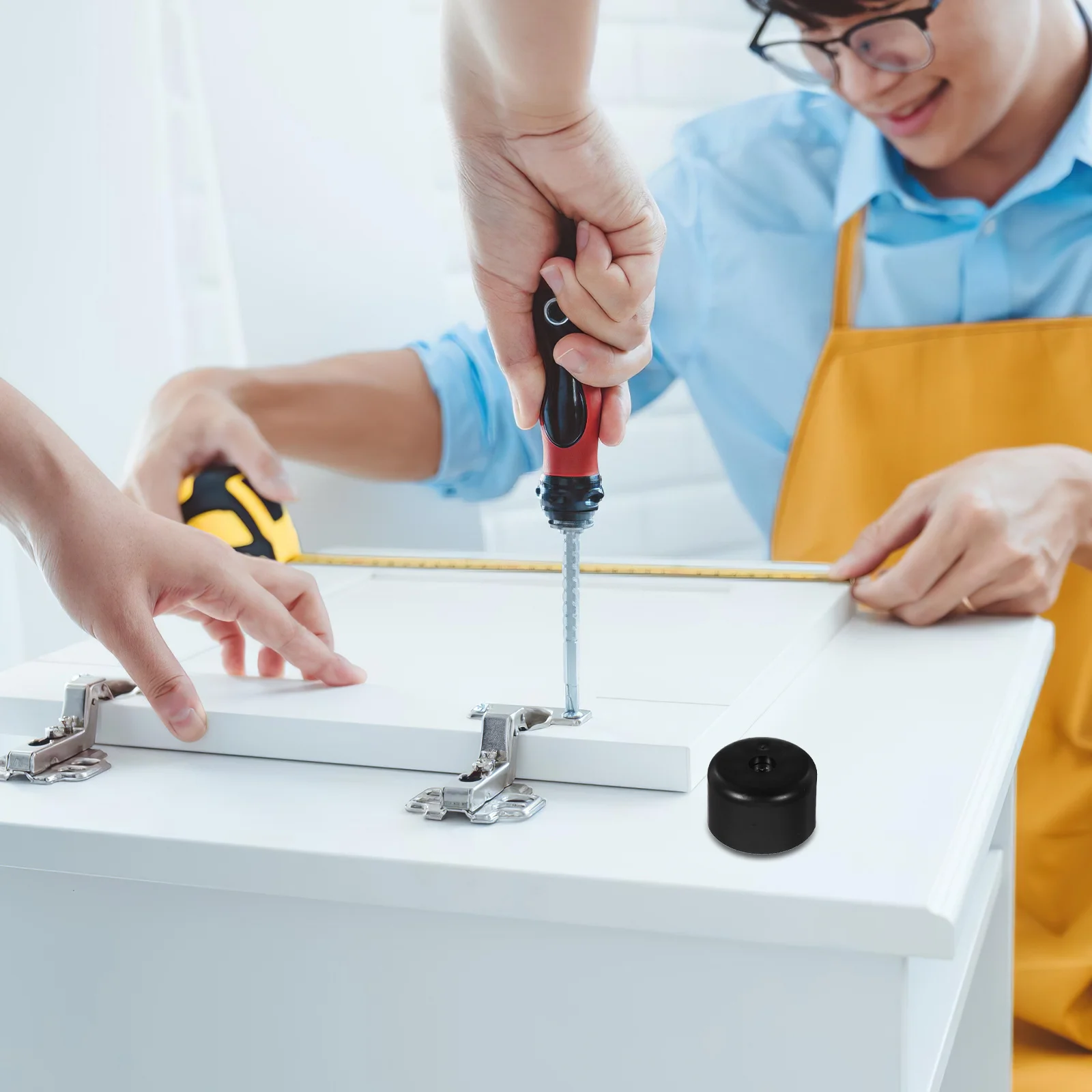 

Plastic Replacement Sofa Legs 8Pcs Round Nonslip Furniture Feet for Couch Cabinet Stool End Table