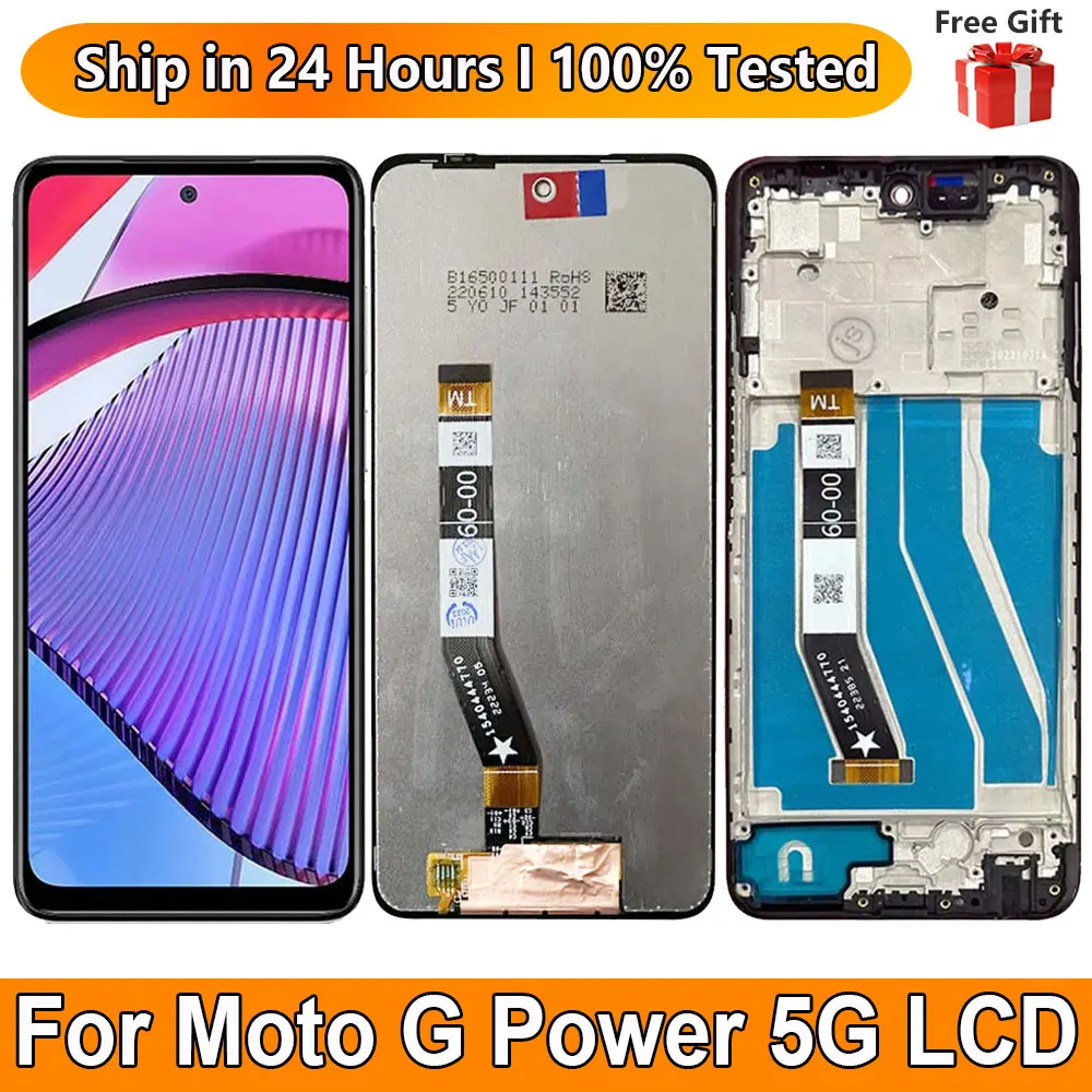 

6.5"New For Motorola Moto G Power 5G LCD Display Touch Screen Sensor Digiziter Assembly Replace For Moto G Power 5G LCD