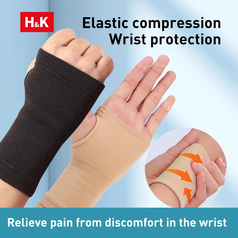 1pc Wrist Compression Elastic Wrist Brace Wupport For Men Women Tendonitis Carpal Wrist Pain Fatigue Relieve