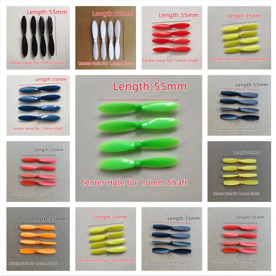 4pcs CW/CCW Propeller Props Blade for RC 55mm 5.5cm Mini Racing Drone Quadcopter Aircraft UAV Spare Parts Accessories Component