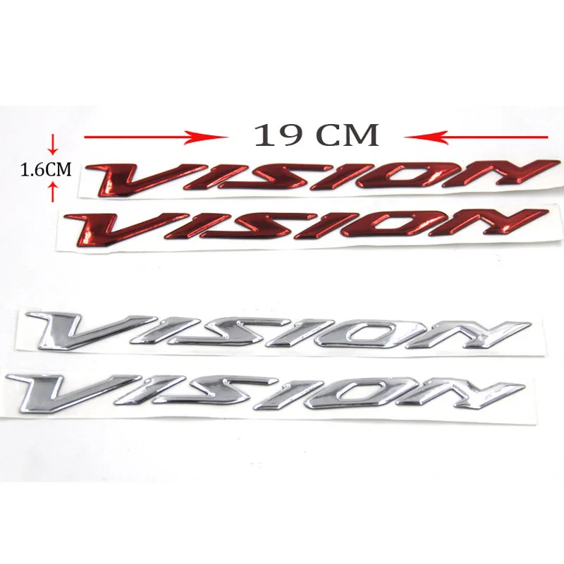 2 Stuks Van Zachte Lijm 3d Decoratieve Stickers Voor Motorfiets Modificatie Waterdicht Voor Honda Vision Stickers