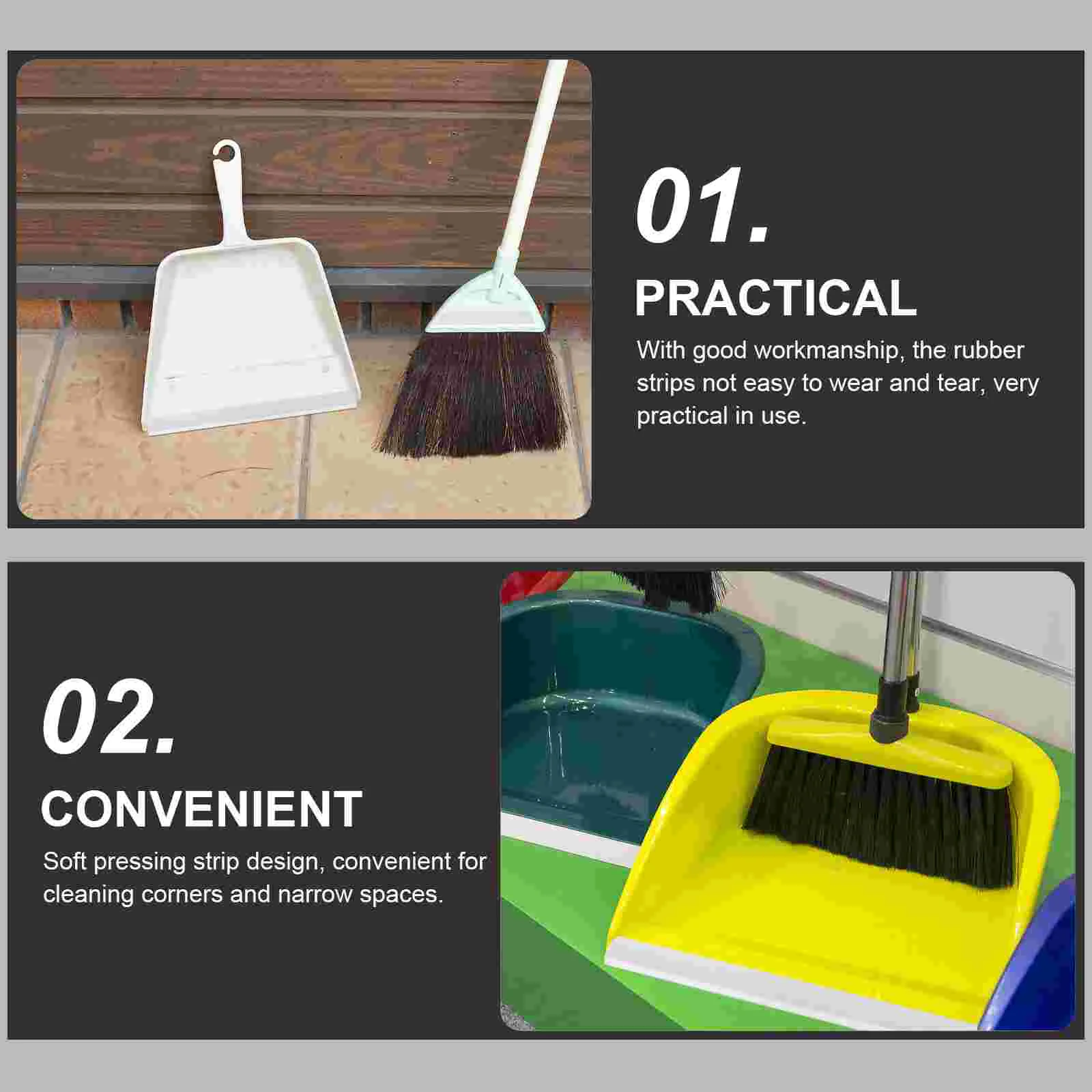 4 ชิ้น Dustpan แถบยาง Ash ถังขอบขยะ Entrance นุ่มความดันอุปกรณ์เสริม Gluesticks ซ่อม