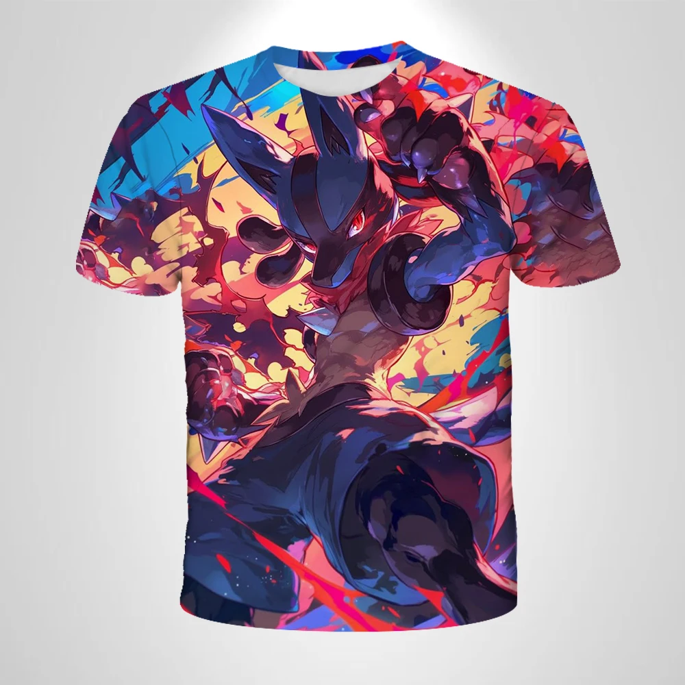 

25/26 аниме ПикачуБай 3D футболка модная повседневная футболка косплей Покемон для мальчиков и девочек с короткими рукавами детская желтая одежда