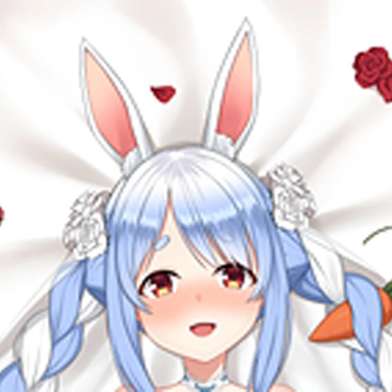 New Pattern Anime Usada Pekora Dakimakura Hugging Body Pillow Cover Case double-sided printing‌