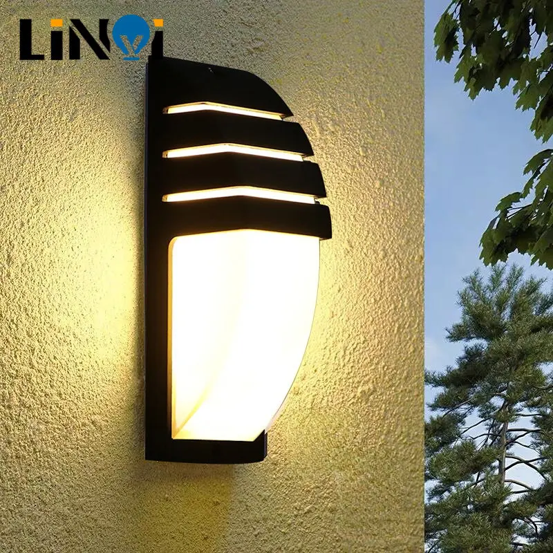 

Outdoor Waterproof LED Wall Lamps AC90-260V Aluminum Courtyard Garden Porch Corridor Lights Retro Wall Lamp